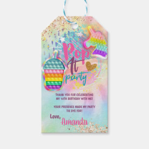 Pop It Bubble Fidget Toy Gift Tags