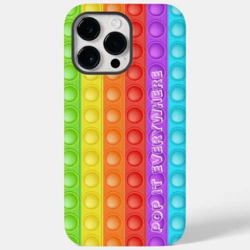 Pop it everywhere with text colorful Case_Mate iPhone 14 pro max case