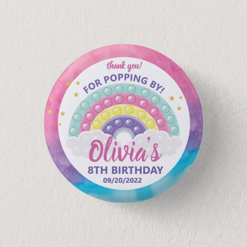 Pop It Fidget Birthday Party  Button