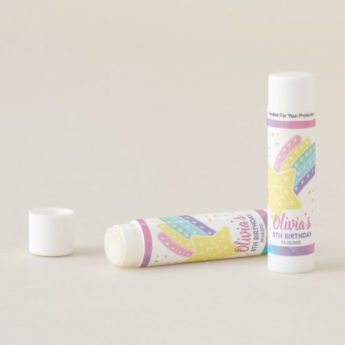 Pop It Fidget Birthday Party Lip Balm