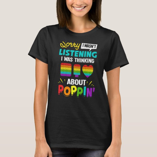 Pop It Fidget Toy Game Funny Stress Bubble  1 T-Shirt (Front)