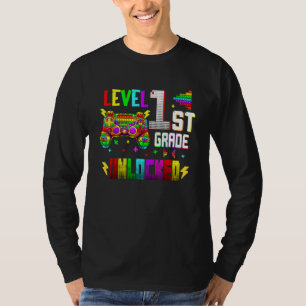 Pop It Level 1st Grade Unlocked Video Games Back T T-Shirt