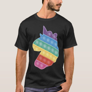 Pop It Unicorn Rainbow Fidget Toy For Boys Girls G T-Shirt