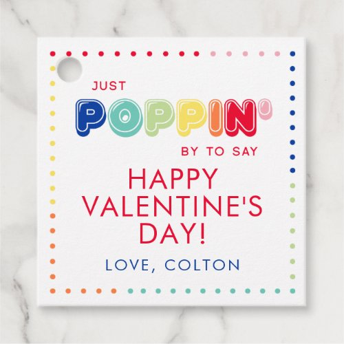 Pop It Valentine Cards Happy Valentines Day Tag