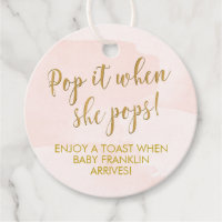 Pop it When She Pops Baby Shower Favor Tags