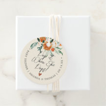 Pop it When She Pops Orange Flowers Baby Shower