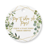 Pop it when She Pops watercolor eucalyptus Favor Tags Pop it when She Pops watercolor eucalyptus Favor Tags