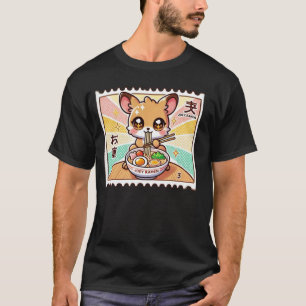 Pop Japanese Art Postage Stamp Cute Kangaroo Joey T-Shirt