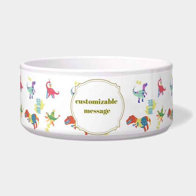 Pop Kanji Dinosaur Bowl (Front)