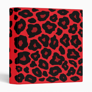 Pop Leopard 3 Ring Binder