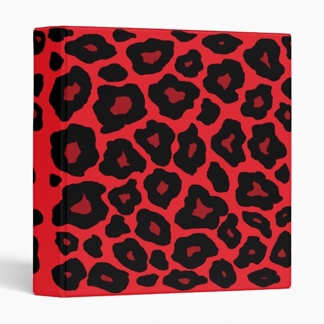 Pop Leopard 3 Ring Binder (Front/Spine)