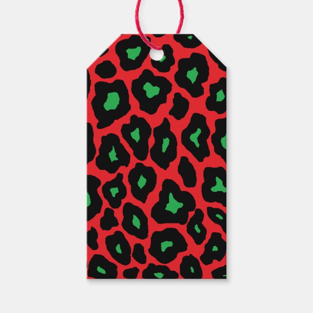 Pop Leopard Gift Tags (Front)