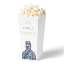 Pop Like a Legend Vintage Art Popcorn Favor Box