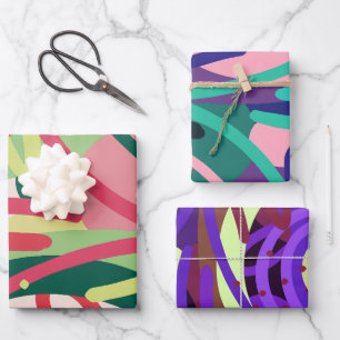 Pop Modern Wrapping Paper Sheets