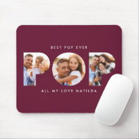 Pop multi photo modern burgundy elegant