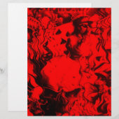 Pop Musician Portraits in Vibrant Red Colors Art  (Front/Back)