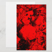 Pop Musician Portraits in Vibrant Red Colors Art  (Front/Back)