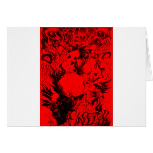 Pop Musician Portraits in Vibrant Red Colors Art (Front Horizontal)