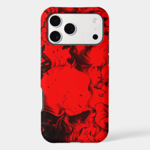 Pop Musician Portraits in Vibrant Red Colors Art  iPhone 17 Pro Max Case