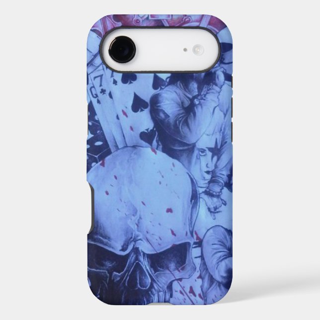 Pop Musicians Blue Purple Art Print Case-Mate iPhone Case (Back)
