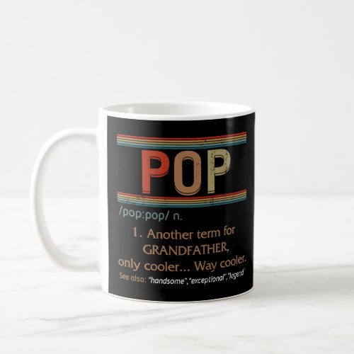 Pop Noun Definition Best Grandpa Fathers Day Chri Coffee Mug