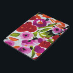 Pop of Bold Color Inky Watercolor Flowers Wedding iPad Pro Cover<br><div class="desc">binder</div>