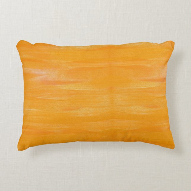 Pop Of Orange  Accent Pillow (Front)