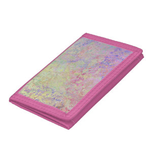 Pop of Pastel Colorful Alcohol Ink Abstract Tri-fold Wallet