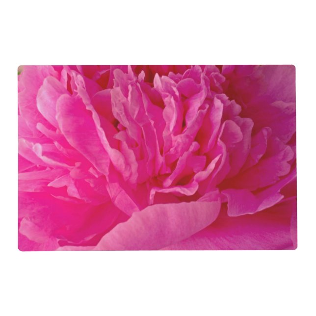 Pop of Pink Peony-PAPER PLACEMAT (Front)