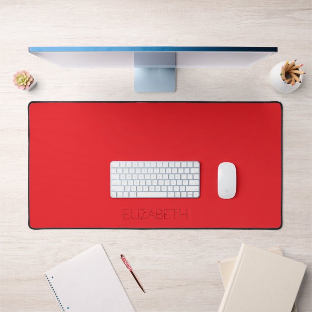 Pop of Red Personalized Desk Mat (Office 1)