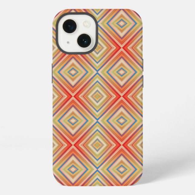 Pop Of Reds Alternative Diamond Pattern Iphone Case (Back)