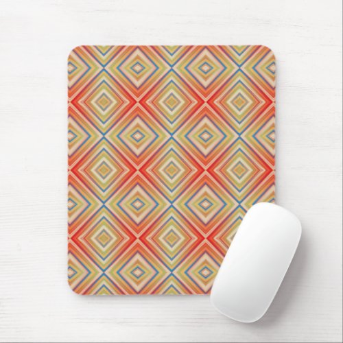 Pop Of Reds Alternative Diamond Pattern Mouse Pad