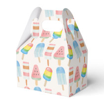 Pop on Over and Chill Ice-cream Kids Birthday Favor Boxes