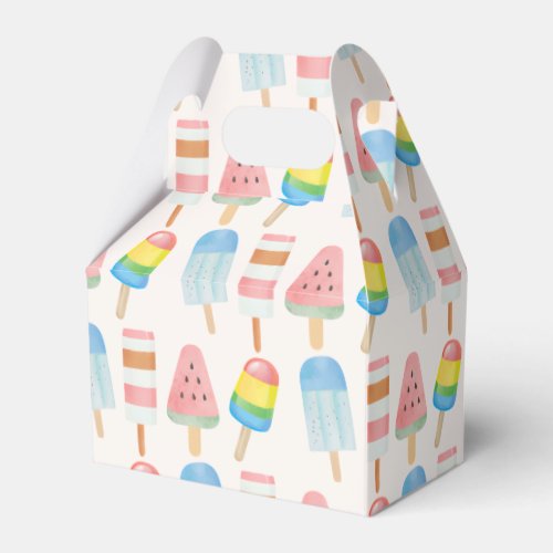 Pop on Over and Chill Ice_cream Kids Birthday Favor Boxes