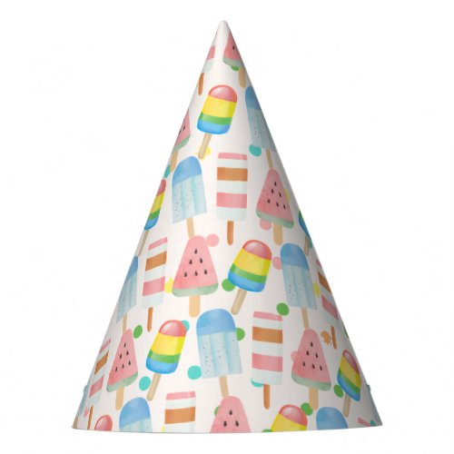 Pop on Over and Chill Ice_cream Kids Birthday Party Hat