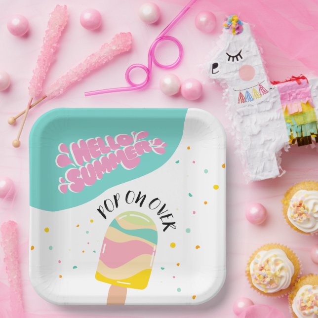 Pop On Over Birthday Party Paper Plates (Party)