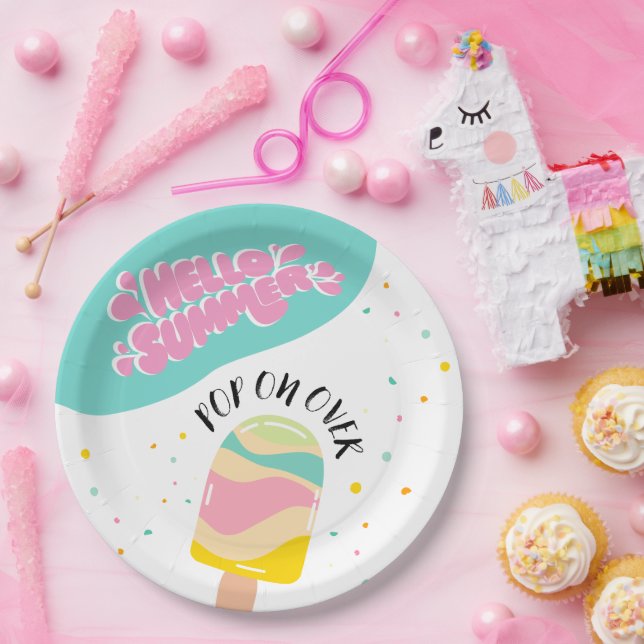 Pop On Over Birthday Party Paper Plates (Party)