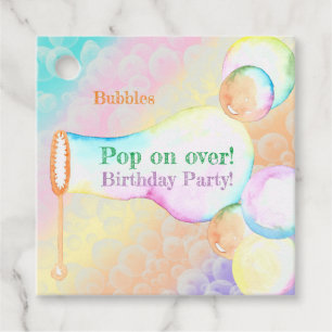Pop On Over Kids Birthday Party Thank You Favor Tags