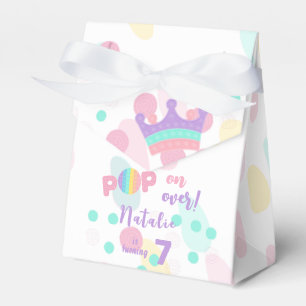 Pop on over! Pastel pop it birthday kid Favor Boxes