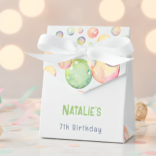 Pop on over! Soap bubbles birthday kid Favor Boxes