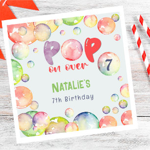 Pop on over! Soap bubbles birthday kid Napkins