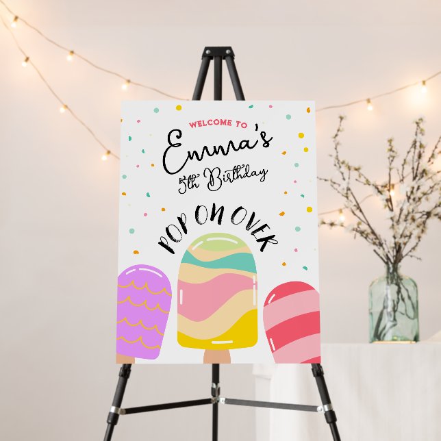 Pop On Over Welcome Sign (In Situ (Stand))