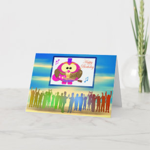 Pop Owl Card