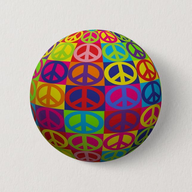 Pop Peace Ball Button (Front)