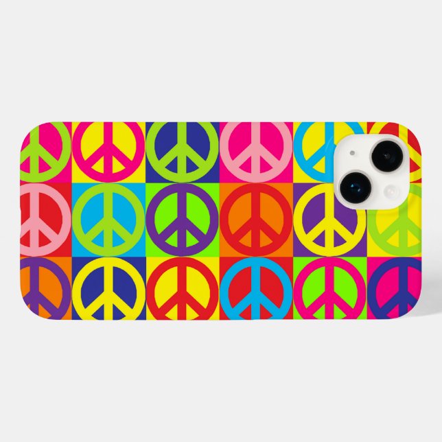 Pop Peace Case-Mate iPhone Case (Back (Horizontal))