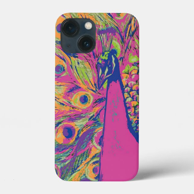 Pop Peacock Case-Mate iPhone Case (Back)