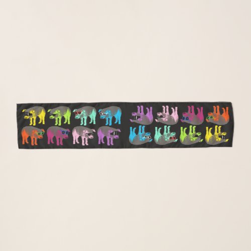 Pop Pig Chinese Year Zodiac Birthday Chiffon Scarf