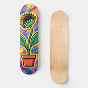 Pop Plant Skateboard – Bold Urban Art Design