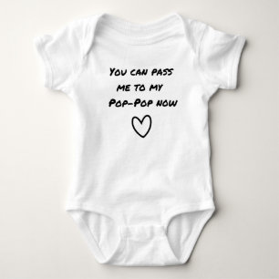 Pop pop baby outfit bodysuit