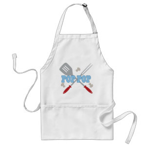 Pop Pop BBQ Grilling Apron Gift